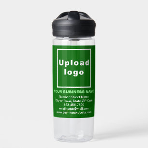 Green Business Brand on Plastic Water Flasche