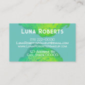 Green Business Card gestrichen Visitenkarte (Rückseite)