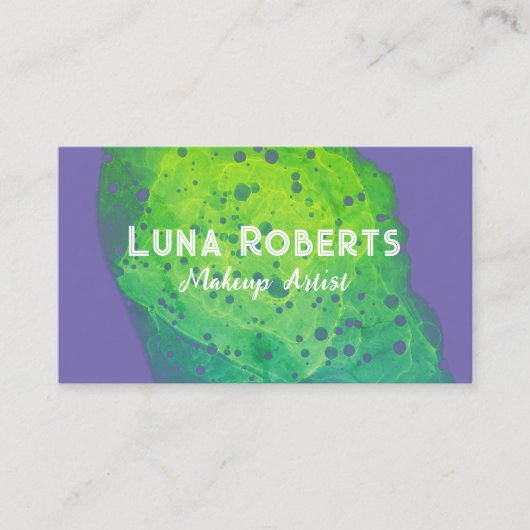 Green Business Card gestrichen Visitenkarte (Vorderseite)