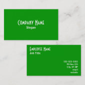 Green Business Card Visitenkarte (Vorne/Hinten)