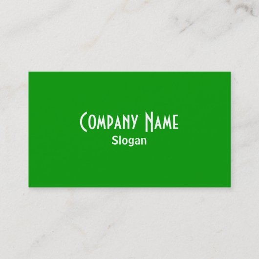 Green Business Card Visitenkarte (Vorderseite)