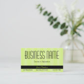Green Business Card Visitenkarte (Stehend Vorderseite)