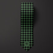 Green Business Checked Monogram Krawatte