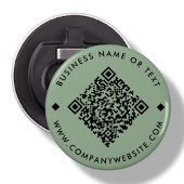 Green | Business Custom QR Code Flaschenöffner