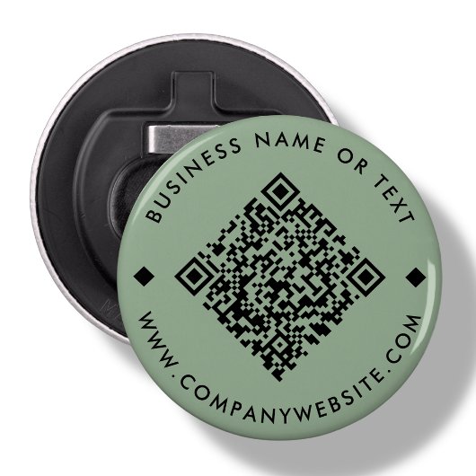 Green | Business Custom QR Code Flaschenöffner