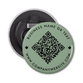 Green | Business Custom QR Code Flaschenöffner (Vorderseite)