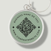 Green | Business Custom QR Code Schlüsselanhänger