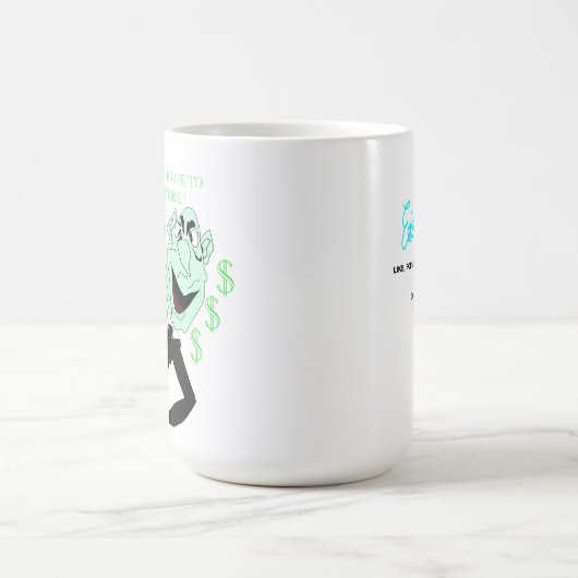 Green business executive puppet kaffeetasse (Mittel)