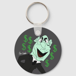 Green business executive puppet schlüsselanhänger