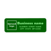 Green Business Return-Adressetikett (Vorne)