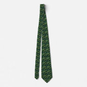 Green Butterflies Neck Tie Krawatte (Rückseite)