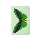 Green Butterfly Bath Mat Badematte (Vorderseite Vertikal)