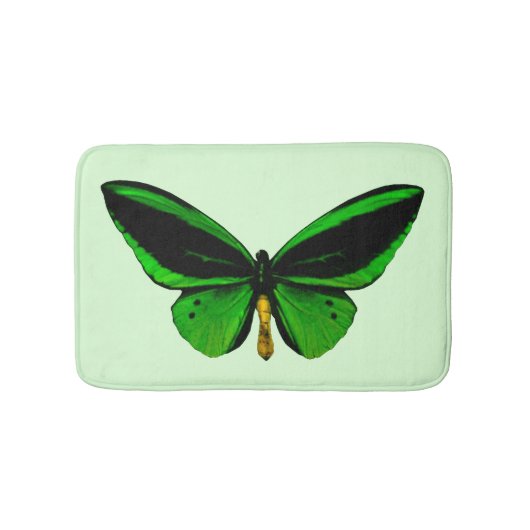 Green Butterfly Bath Mat Badematte (Vorderseite)