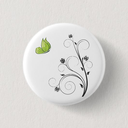 Green Butterfly Button (Vorderseite)