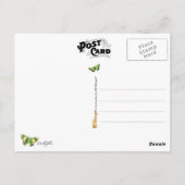 Green Butterfly Collection Postkarte (Rückseite)