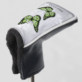 Green Butterfly Floral Golf Head Cover Golf Headcover (3/4 Vorderseite)