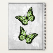 Green Butterfly Floral Plane Planer (Rückseite)