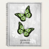 Green Butterfly Floral Plane Planer (Vorderseite)
