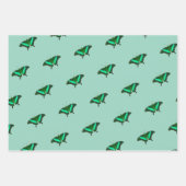 Green Butterfly Geschenkpapier Set (Vorderseite 3)