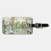 Green Butterfly Inset Gepäckanhänger (Vorderseite horizontal)