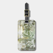 Green Butterfly Inset Gepäckanhänger (Vorderseite vertikal)