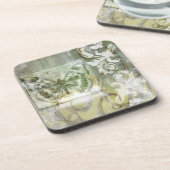 Green Butterfly Inset Getränkeuntersetzer (Linke Seite)