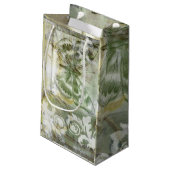 Green Butterfly Inset Kleine Geschenktüte (Rückseite Schrägansicht)