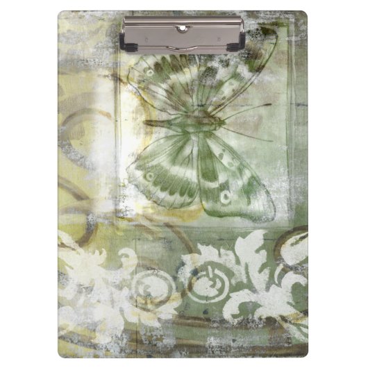 Green Butterfly Inset Klemmbrett (Vorderseite)