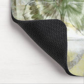 Green Butterfly Inset Mousepad (Ecke)