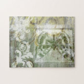 Green Butterfly Inset Puzzle (Horizontal)