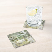 Green Butterfly Inset Rechteckiger Pappuntersetzer (Vor Ort)