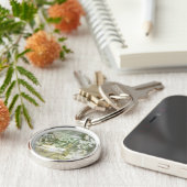 Green Butterfly Inset Schlüsselanhänger (Seite)