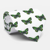 Green Butterfly Krawatte (Gerollt)
