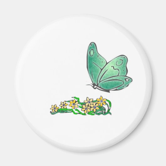 Green Butterfly Magnet (Vorne)