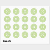 Green Button Baby Showsticker Runder Aufkleber (Blatt)