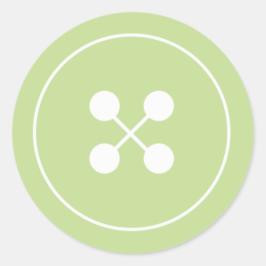 Green Button Baby Showsticker Runder Aufkleber (Vorderseite)