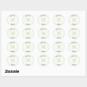 Green Button Baby Showsticker Runder Aufkleber (Blatt)