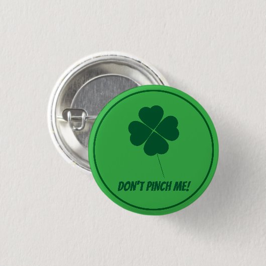 Green Button for St. Patrick's Day (Vorne & Hinten)
