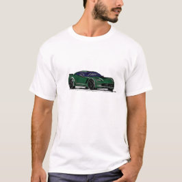Green C7 Sportwagen Handgezeichnet T-Shirt