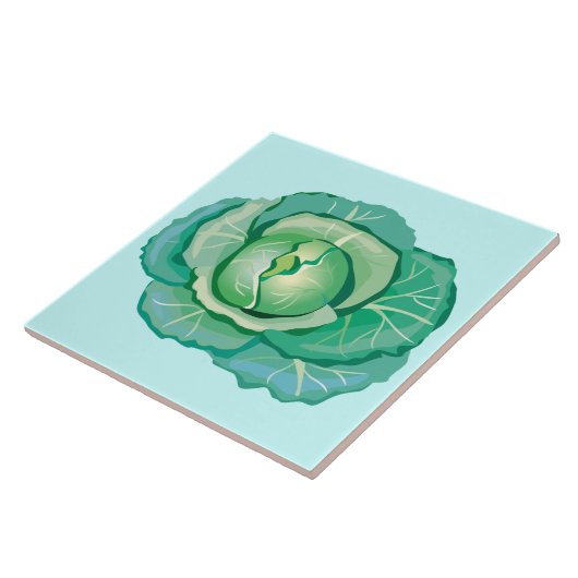 Green Cabbage Decorative Kitchenette Fliese (Seite)