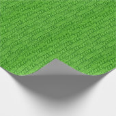Green Cable Sweater Muster Weihnachten Geschenkpapier (Ecke)