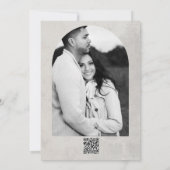 Green Cactus Grey Wedding Vielen Dank Einladung (Rückseite)