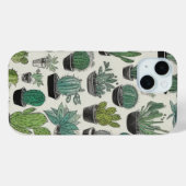 Green Cactus Pattern Phone Case (Rückseite (Horizontal))