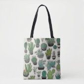 Green Cactus Pattern Tasche (Vorderseite)