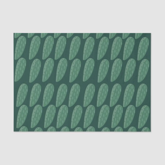 Green Cactus Pflanze Seidenpapier (Vorderseite)