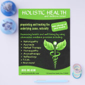 Green Caduceus Alternative Medical Flyer (Einzeln)