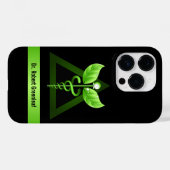 Green Caduceus Alternative Medicine Icon Case-Mate iPhone Hülle (Rückseite (Horizontal))