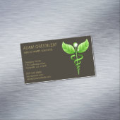 Green Caduceus Alternative Medicine Magnet (Beispiel)