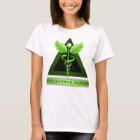 Green Caduceus Symbol RN Namensschild