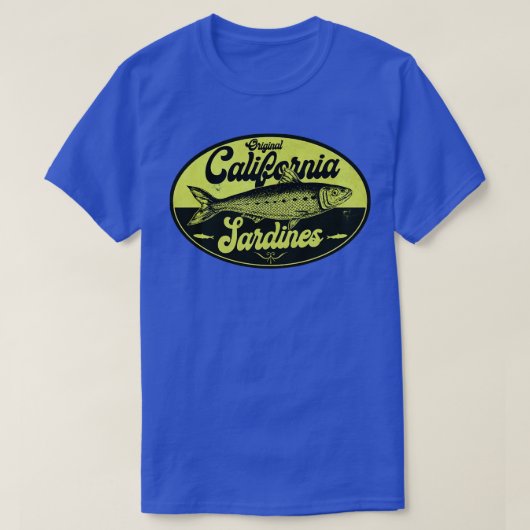 Green California Sardines T-Shirt (Design vorne)